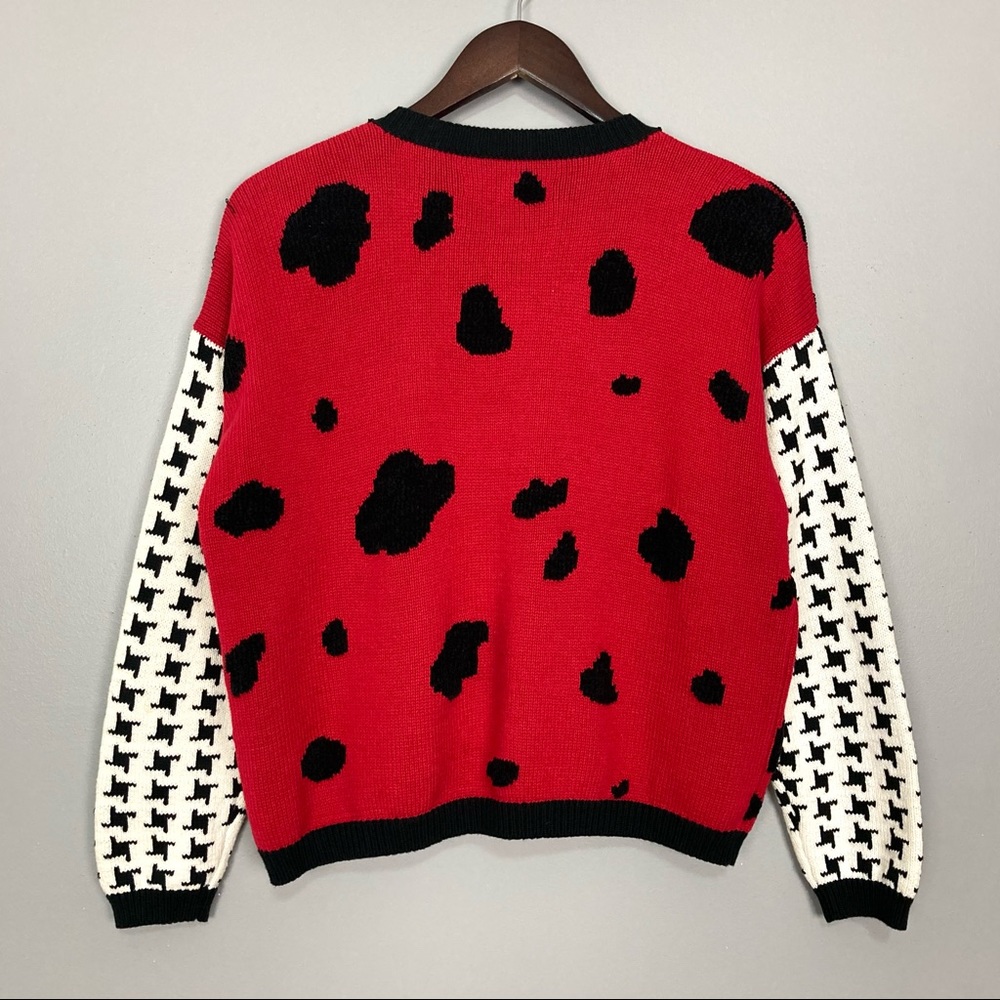 Vintage Disney 101 Dalmatians Sweater Argyle Knit - Picture 6 of 10